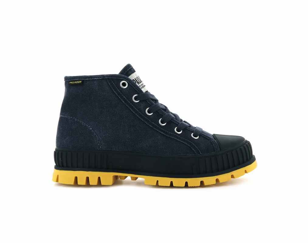 Zapatos Palladium Pallashock Mid Og Altas Hombre - Indigo ||FDYJ-27801||